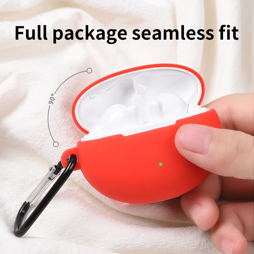 Чехол для Huawei FreeBuds 5i 4i 5 защитный силиконовый мягкий чехол Hua Wei Free Buds5i с крючком