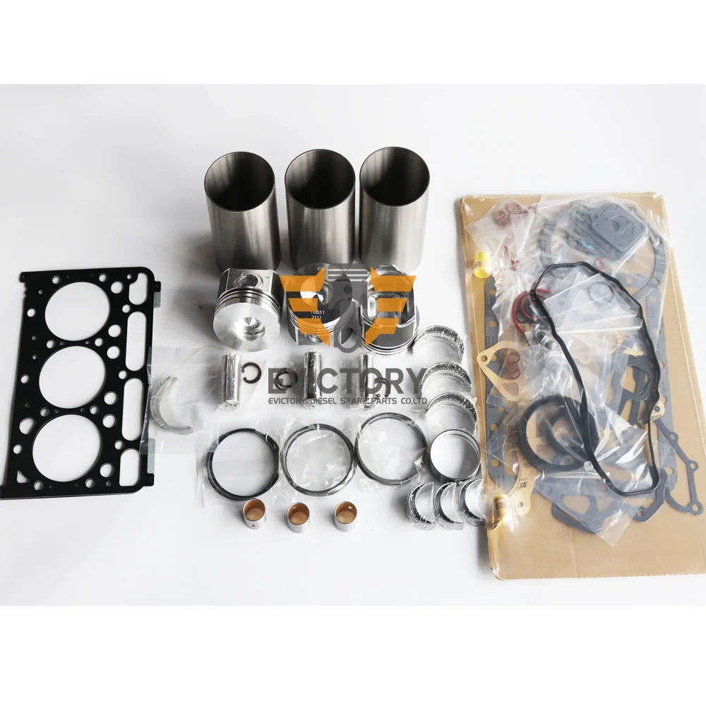 

Fit for KUBOTA engine D1803 rebuild kit piston ring liner gasket bearing