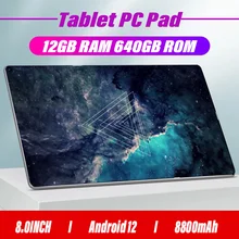 5G Tablet Android 4G LTE Notebook Global Version Laptop Google Play Dual SIM 12GB 640GB 8800mAh WPS 