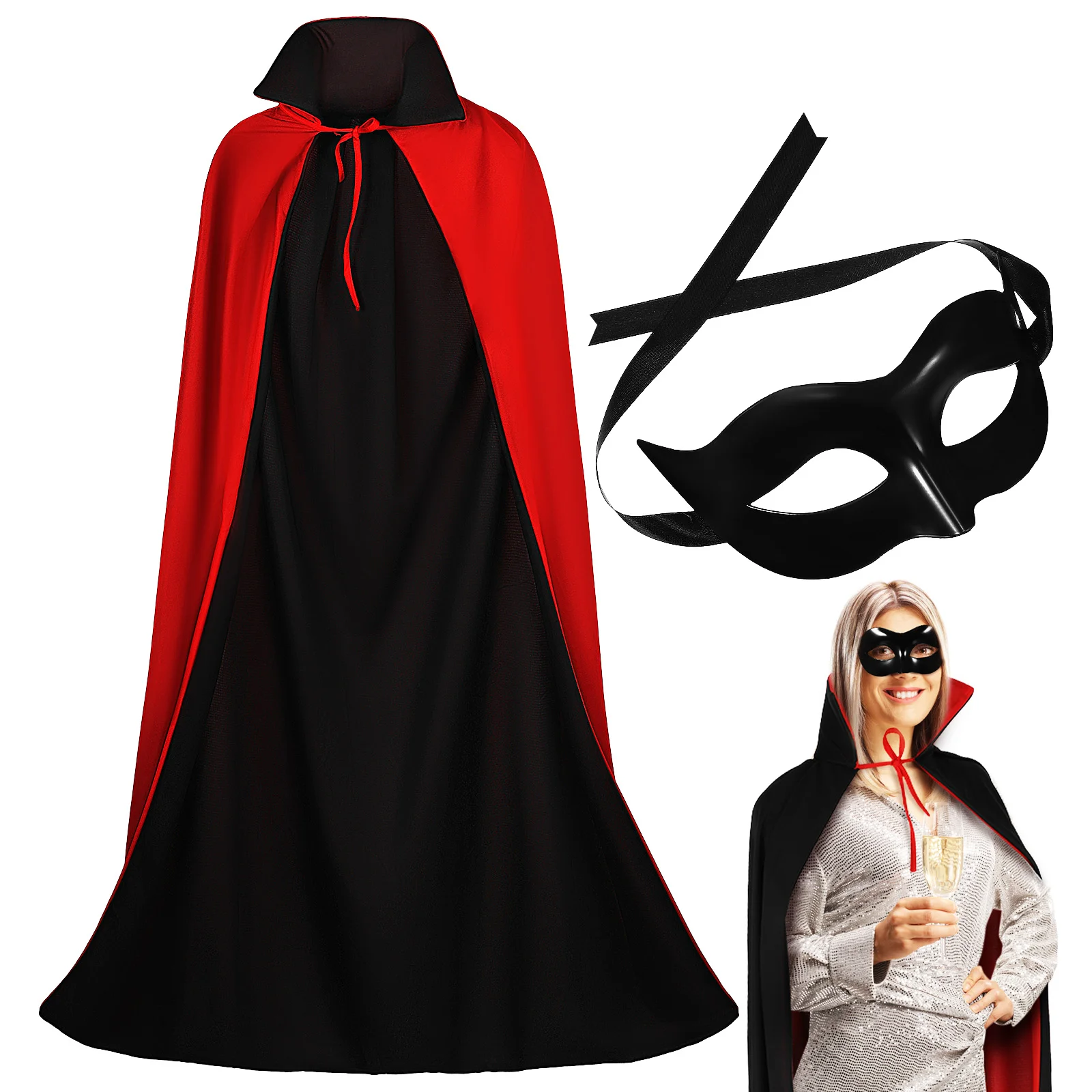 

Adult Mask Halloween Decoration Adults Cloak Prom Costume Party Prop Masquerade Plastic Cosplay Man Masks Ornament