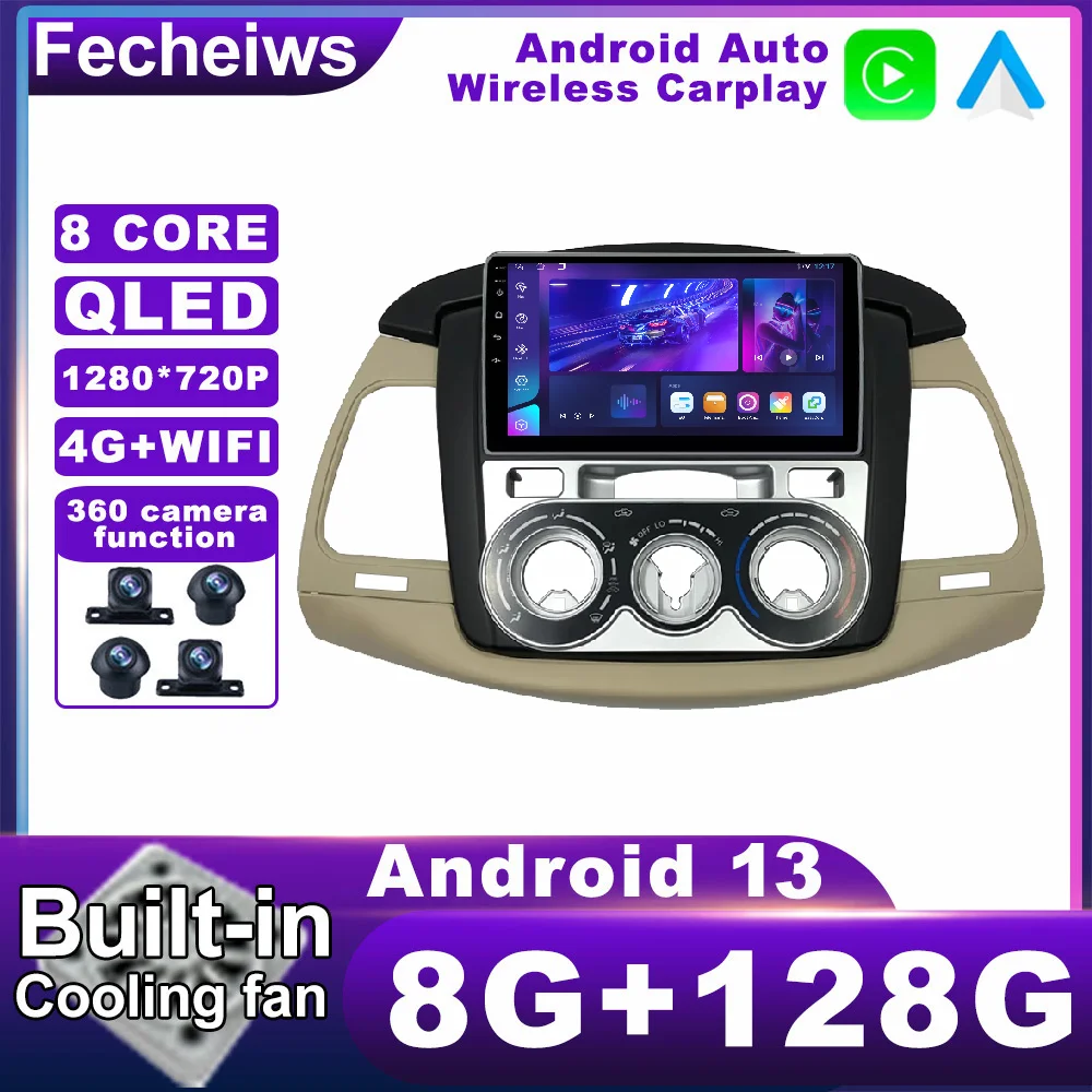 

Android 13 для Toyota innvoa CRYSTA 2011 - 2013 автомобильный радиоприемник QLED 4G LTE Авторадио беспроводной Carplay Автомобильный мультимедийный AHD BT стерео