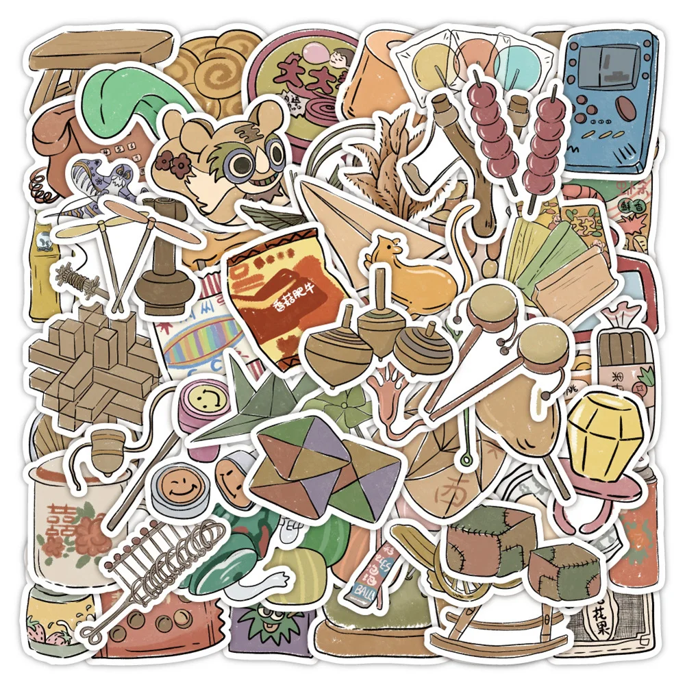 

10/30/50PCS Cartoon small objects personalized creative stickers table diary decoration mobile phone guitar car waterproof stick