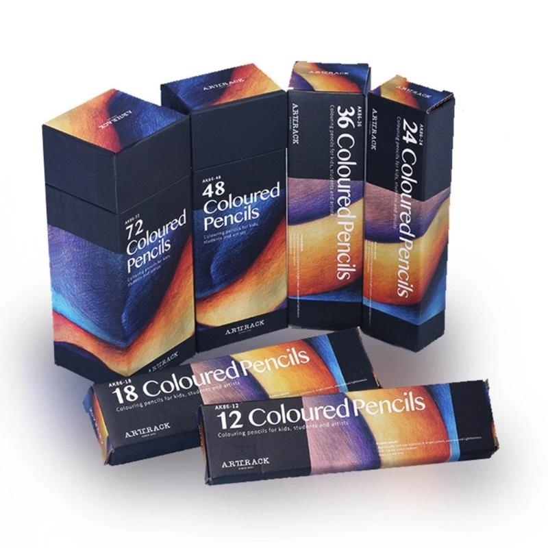 Oil Based Coloring Drawing Pencils Gift W3jd