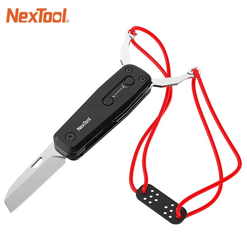 Nextool Outdoor Multifunctional Slingshot Black Combination of Knife and Bow Selected Good Materials Outdoors Sports Sling Shot