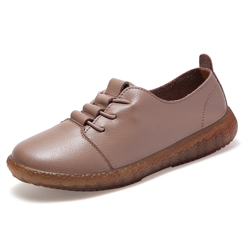 

Women Slip On Ballet Sport Shoes for Women Genuine Leather Flats Female Casual Loafers Ladies Winter With Fur Footwear