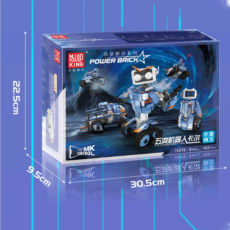 Конструктор MouldKing сто преобразований серия пять робот Карл совместимый с Legoeds