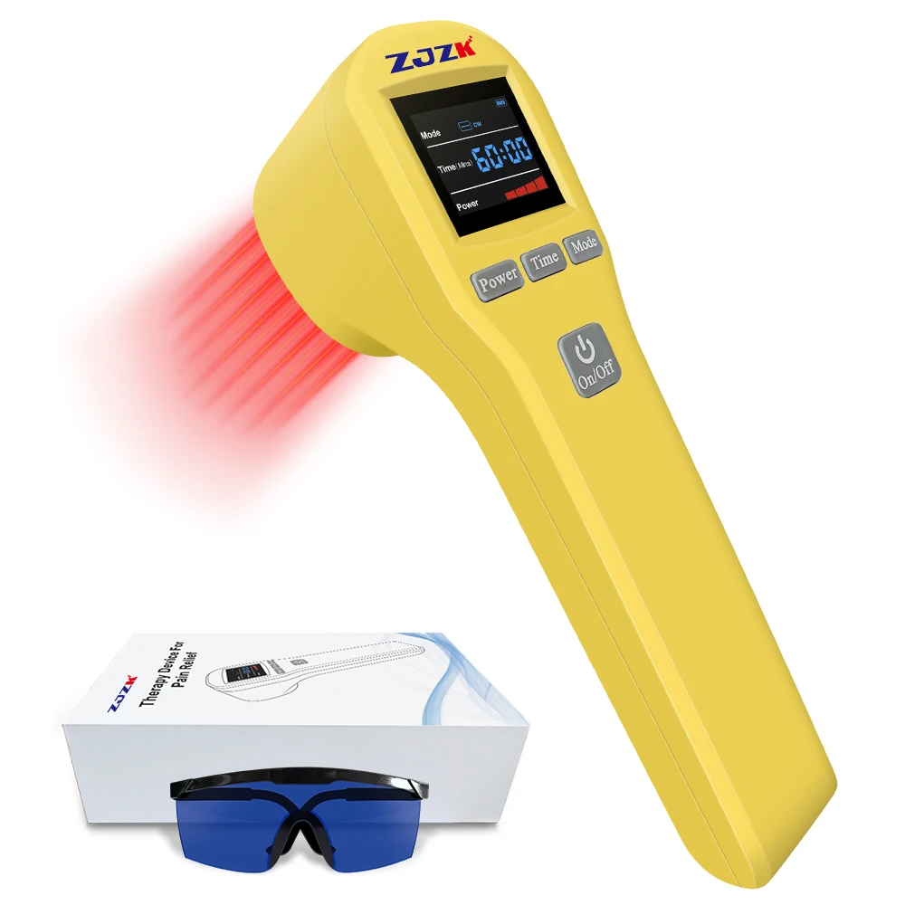 

ZJZK Cold Laser Therapy Massager 650nm 808nm for Wound Healing Arthritis Sciatica Body Pain Relief Laser Physiotherapy Equipment