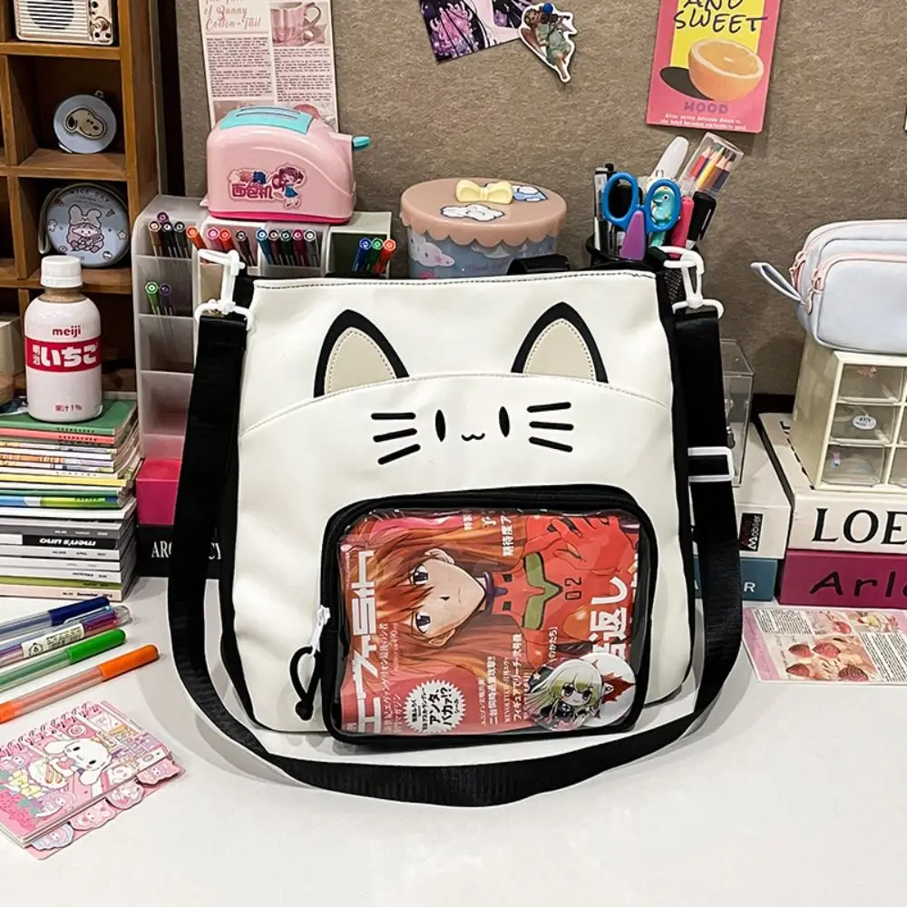Сумка на молнии Kawaii Cat Itabag нейлоновый идол прозрачные карманные рюкзаки для