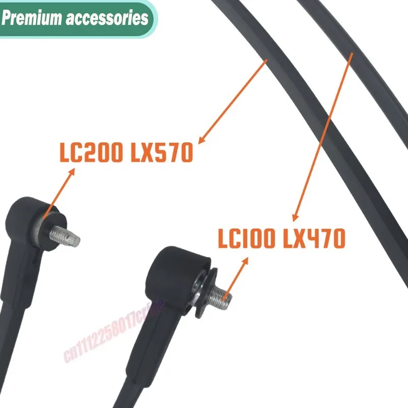 Фото Для Toyota Land Cruiser 1998-2021, для Lexus LC200 LC100 LX570 LX470 1998-2002, 2021: Трос задней двери автомобиля 65706-60021, 65706-60032 №2