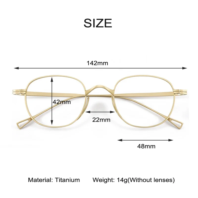 Оправа для очков титановая мужчин и женщин брендовые винтажные квадратные