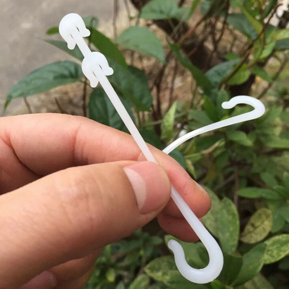 

100 Pcs Plant Ear Hook Cherry Tomato Holder Hook J Shaped Fruit Hook For Garden Grape Vegetable Support Hook Farm Supplies