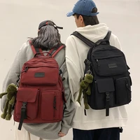 2022 women backpack unisex nylon waterproof mochila ins korean style bag luxury laptop schoolbag rucksack