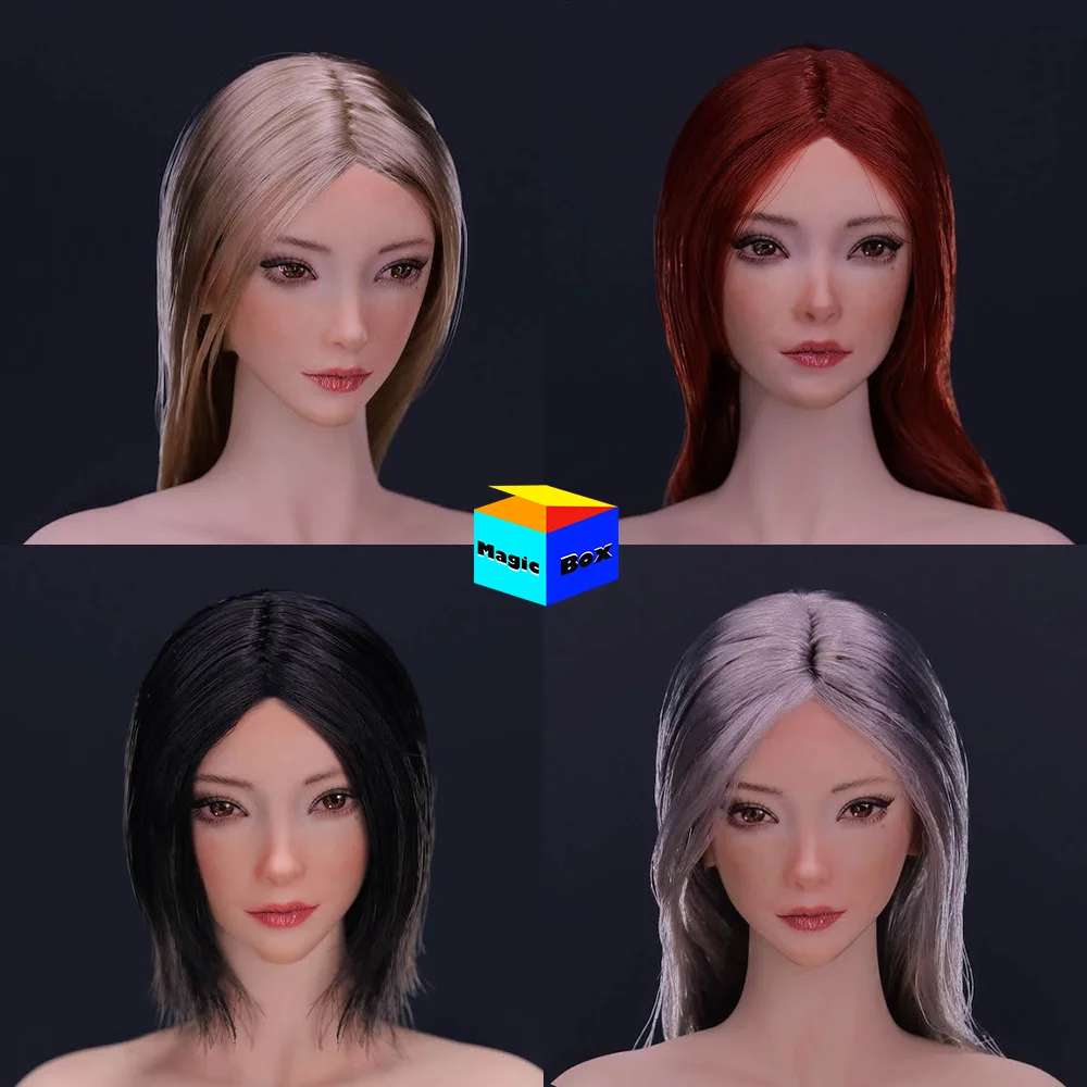 

YMTOYS YMT089, 1/6, азиатская Изысканная Чистая девушка Qiu, посаженная пудра для волос, румяна, голова, лепка, подходит для 12 дюймовых женских экшн-фигурок, кукол