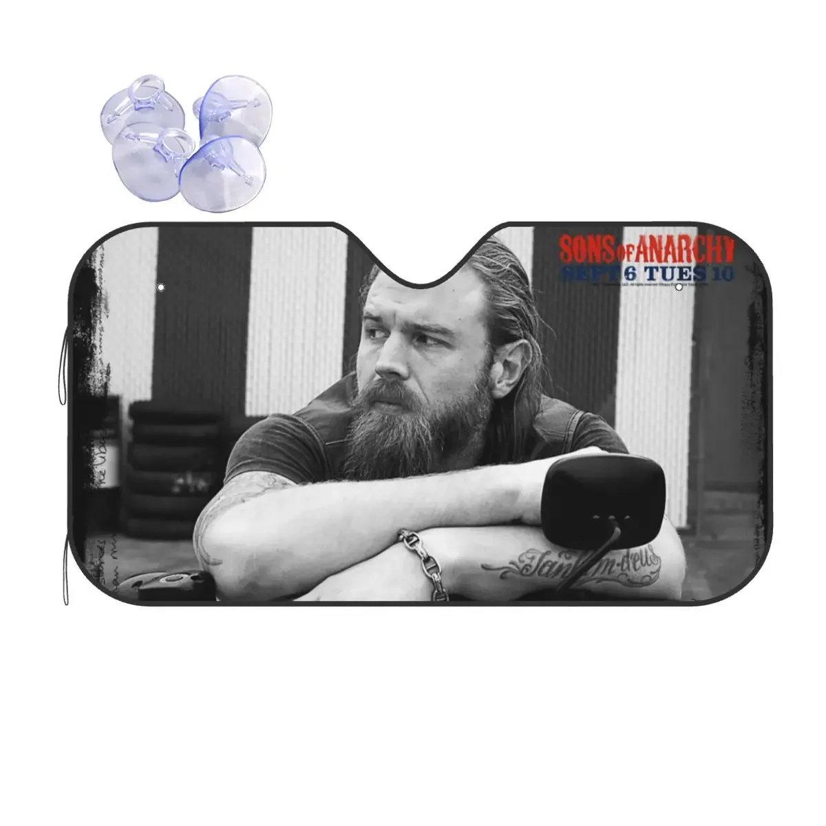 Sons Of Anarchy Rock складной солнцезащитный козырек на лобовое стекло 76x140 см Crime Jax Teller