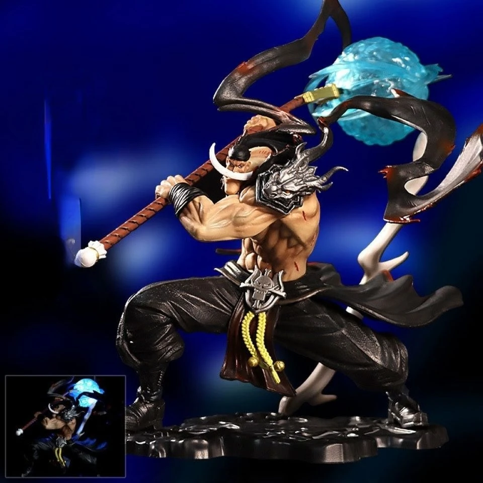 

30 см аниме One Piece четыре императора GK POPMAX белая борода Эдвард Newgate светящаяся ПВХ экшн-фигурка Коллекционная модель игрушки подарок