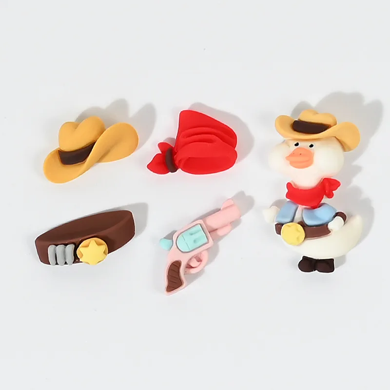

Kawaii Cartoon Duck Cap Flatback Resin Cabochon DIY Scrapbooking Decorative Crafts Making Headgear Accessories