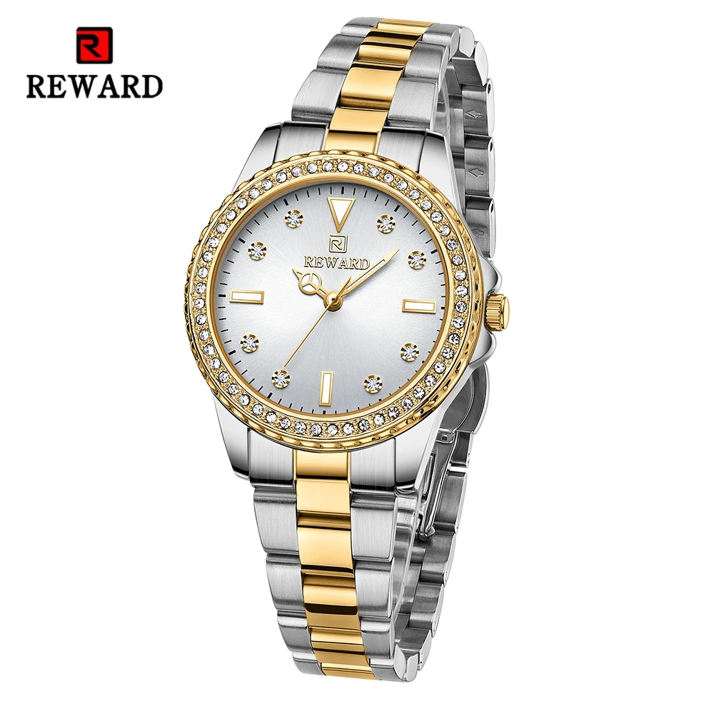 REWARD Top Brand New Simple Stylish Watches for Women Japanese Movement Quartz Wristwatch Waterproof Luminous Female Watches