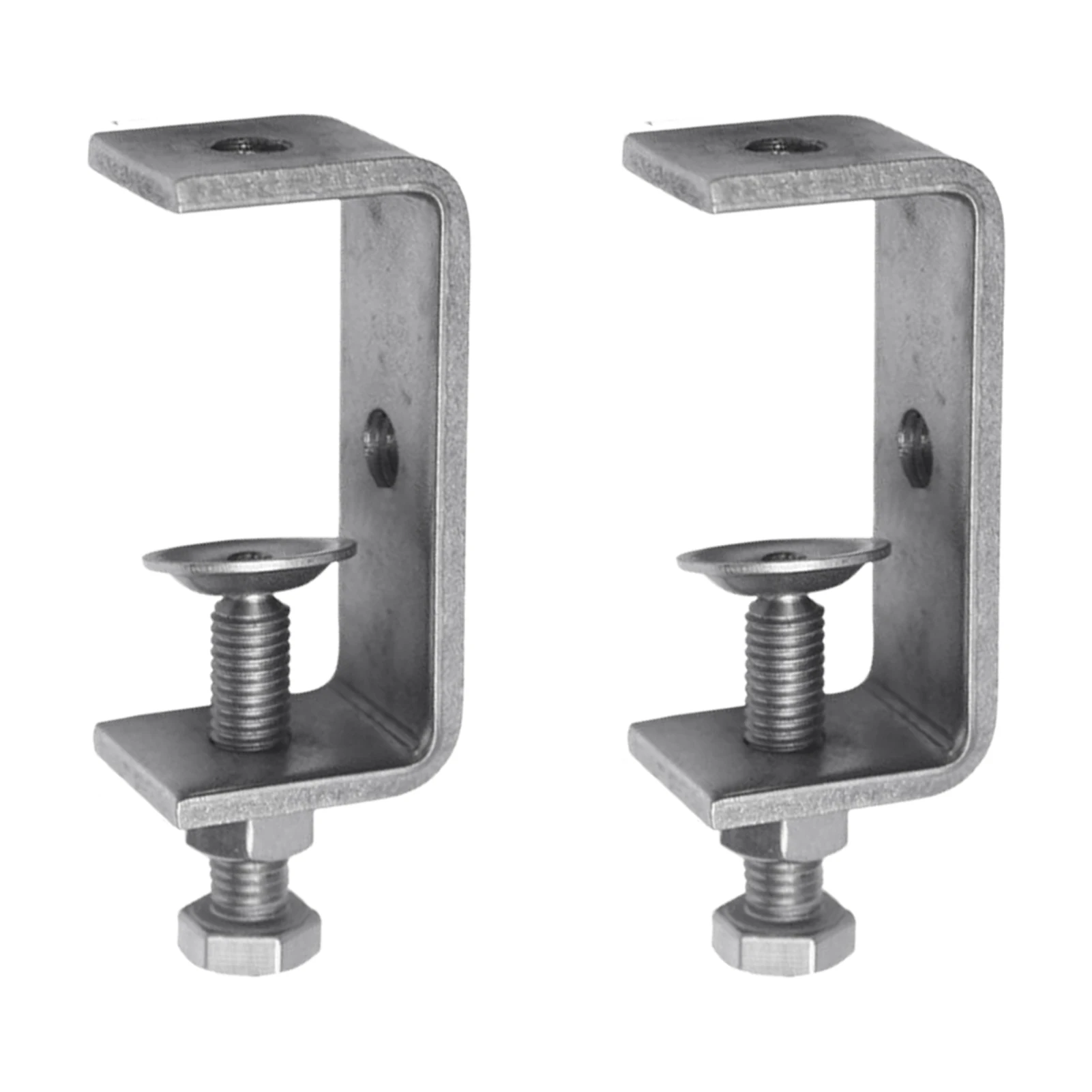 

Pack of 2 304 Stainless Steel C Clamps High Performance C Clamp for DIY Woodworking Welding Table Shop Silver Home Improvement
