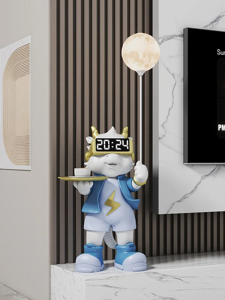 Декор для дома с мультяшным драконом скульптуры скандинавский большой пол декор