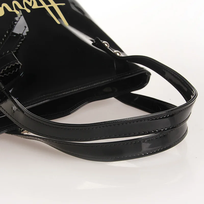 Large Waterproof Bags PVC Beach Women Shoulder Tote Bags Candy Jelly Bow Casual Shopping Shoulder Bags Travel 2023 Summer Bolso