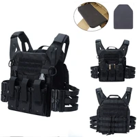 1000d upgrade hunting vest tactical molle plate carrier military triple pack magazine airsoft paintball cs training body armor