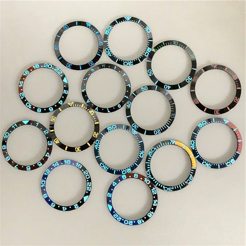 SUB GMT Seamaster 300m Design Outer Di 38mm BGW9 Luminous Ceramic Bezel Insert For SEIKO SKX007 SKX009 Watch Modification Parts