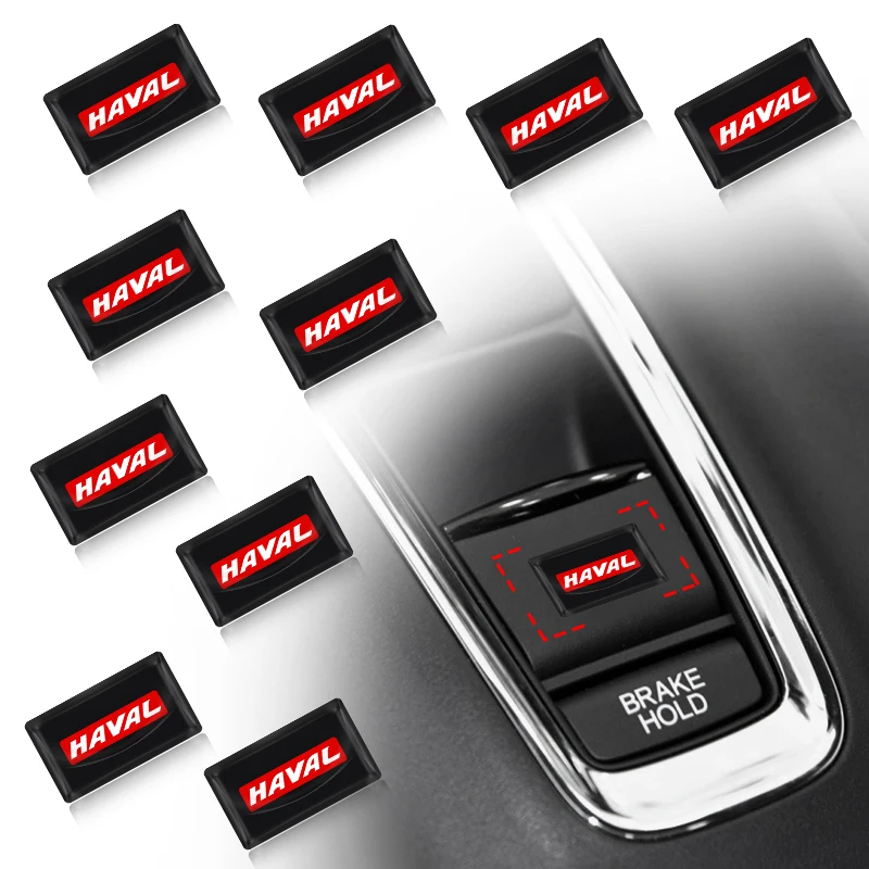 

10pcs Car Stickers Gears Knob Decorative Badge for Haval H6 Sports Version H2 H3 H7 H8 H9 Car Accessories Decoration