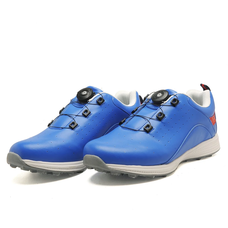 New Professional Men's Golf Shoes Outdoor Sneakers Non-Slip Breathable Grass Walking Shoes Men's Nailless Golf Shoes Size 39-46