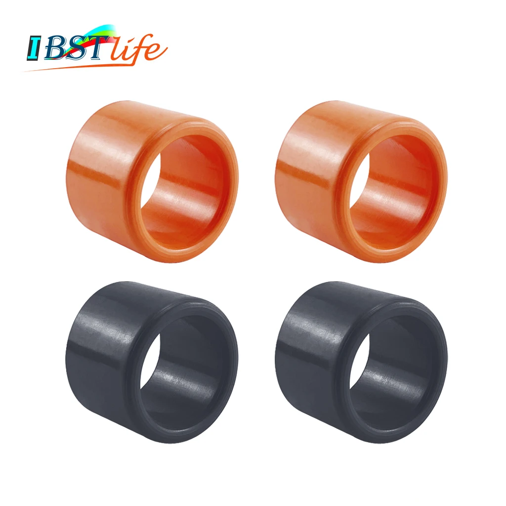 

2PCS Black Orange UV Stabilised Rubber Insert Protectors For Fishing Rod Holder Racks Bait Board Rocket Launche Accessories