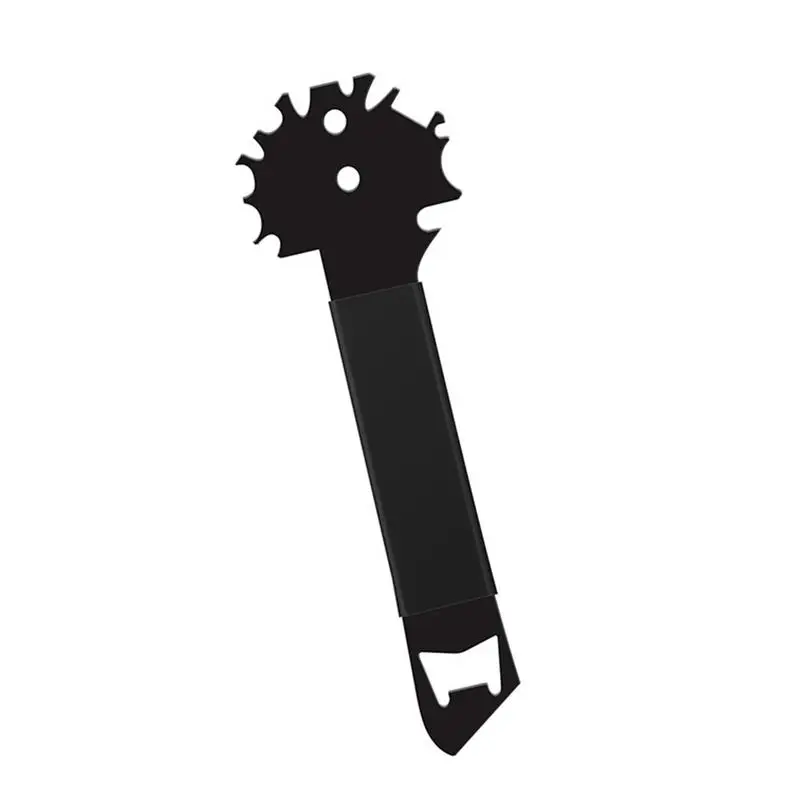 

Скребок для гриля из нержавеющей стали, компактный скребок для гриля, портативный скребок для чистки гриля с открывалкой для бутылок, легко ...