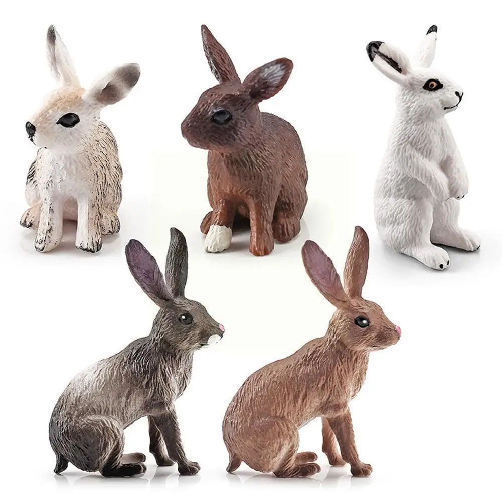 

Simulation Forest Animal Rabbit Model Mini Farm Ranch Decoration Model Decoration Hare Desktop Static Simulation Rabbit W6m1