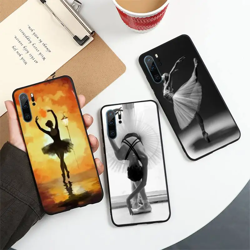 

Ballet Dancer Grace girl Painting Phone Case For Huawei honor Mate 10 20 30 40 i 9 8 pro x Lite P smart 2019 Y5 2018 nova 5t