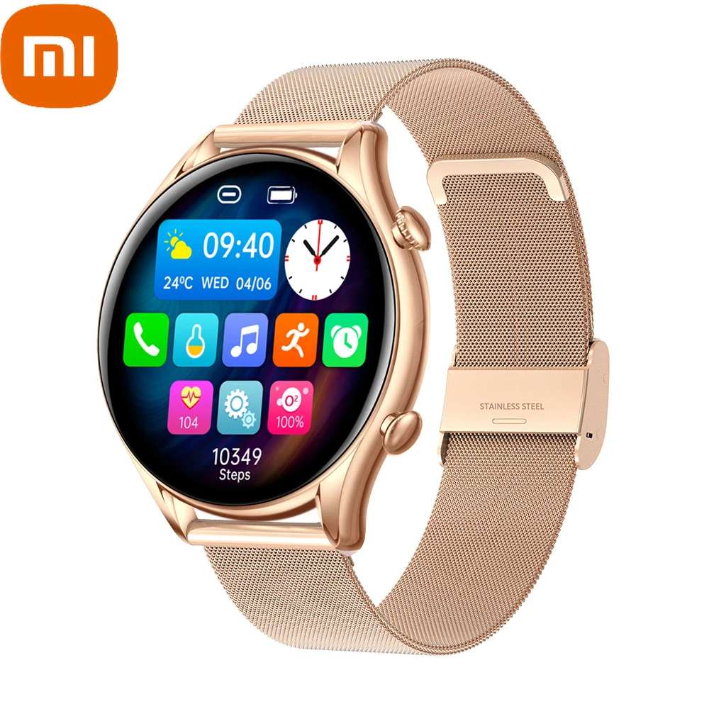 

Xiaomi 2022 Smart Watch Men Full Touch Bluetooth Call Voice Assistant Sports Fitness Tracker Women Smartwatch for Android IOS