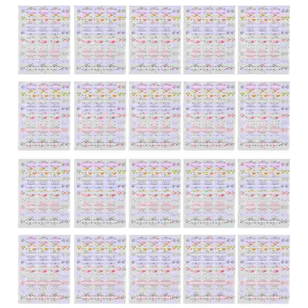 

20pcs Blank Essential Oil Bottle Tags Practical Various Cosmetic Labels for Shop Home