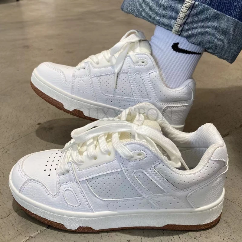 

Мужские кроссовки для скейтборда Maden, белые дышащие кроссовки в Корейском стиле, повседневная обувь для езды на скейтборде, 46 размеров, на лето