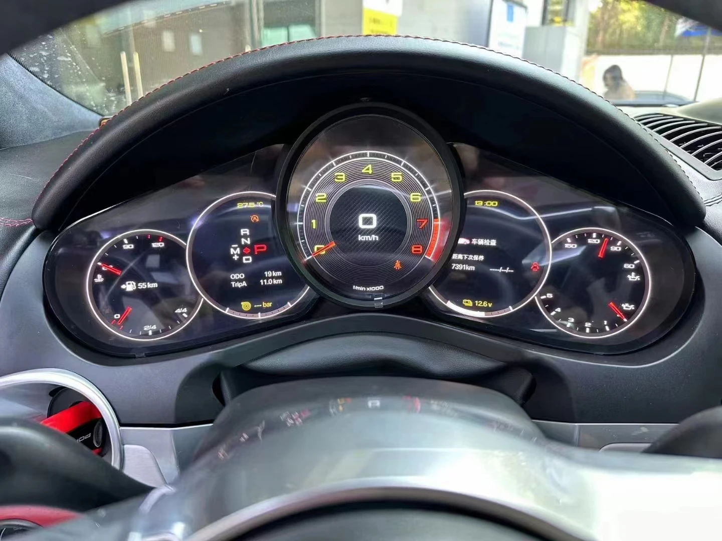 Автомобильный ЖК-плеер на приборной панели цифровой для Porsche Cayenne аксессуары