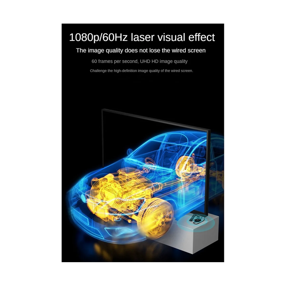 Портативный передатчик EDUP HDMI совместимый с ПК 1080P HD ТВ проектором беспроводной