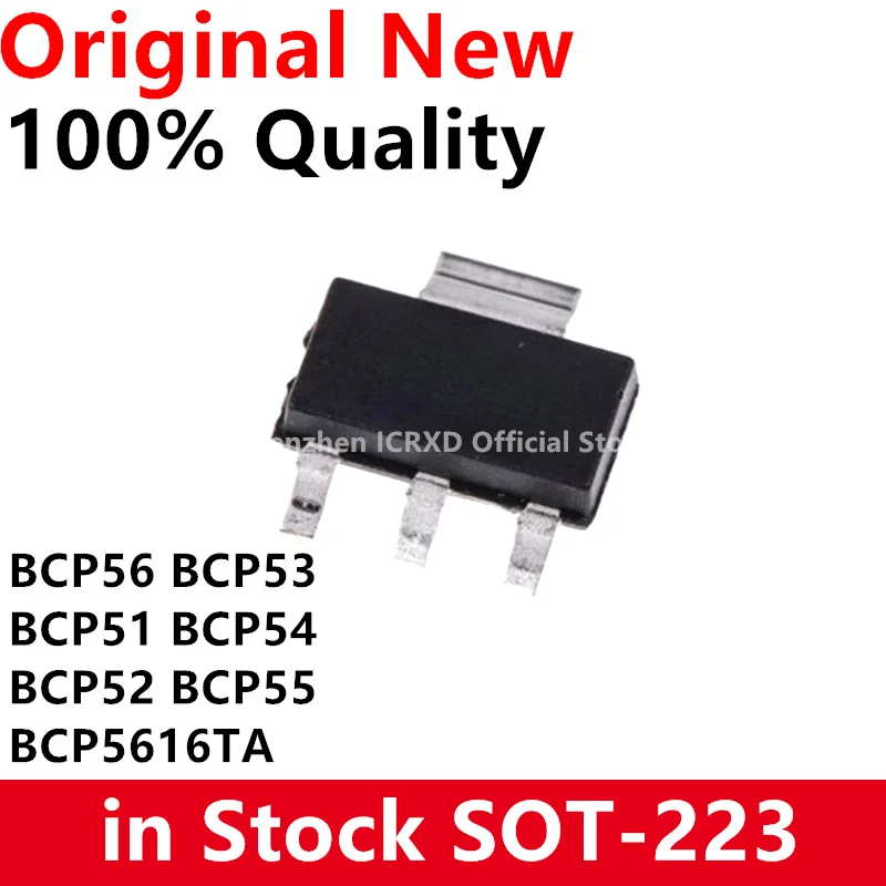 10 шт., BCP56T1G SOT223, BCP56, SOT, BCP51, BCP51-16 BCP52, BCP52-16 BCP53, Φ BCP53T1G, Φ BCP54, BCP5616TA, BCP5616, BCP55