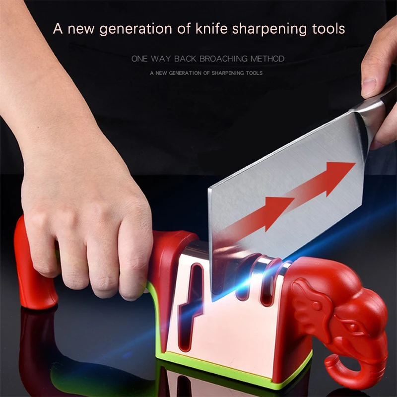 

Kitchen 3 Segment Knife Sharpener Household Multi Functional Hand Held Three Purpose kitchen accessories точилка для ножей