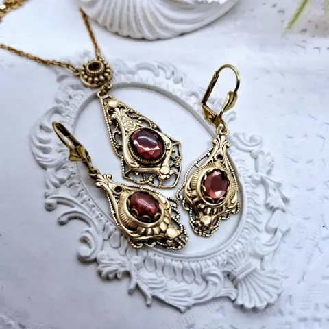 Коконал набор украшений винтаж многоцветный