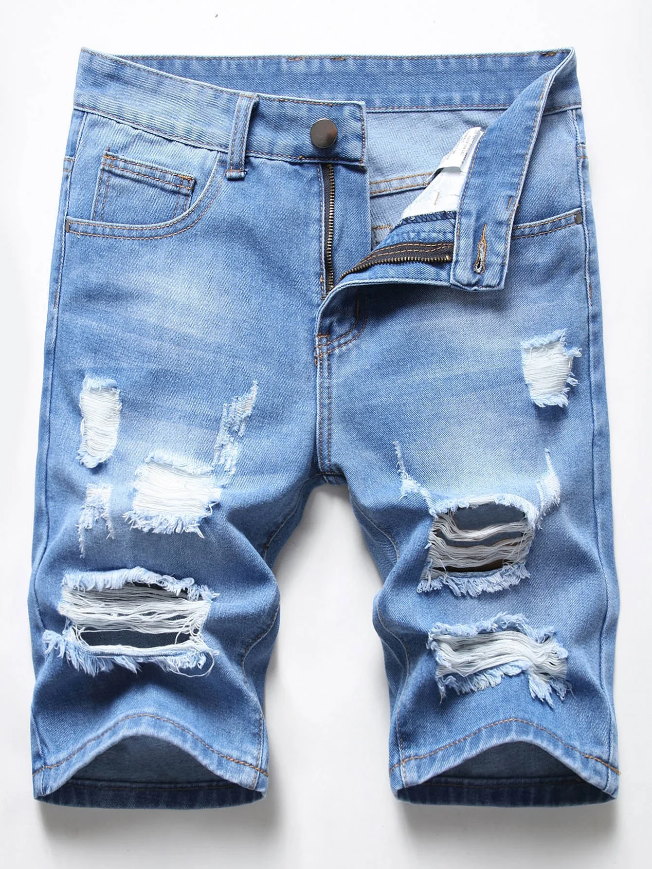 

Men Ripped Denim Shorts