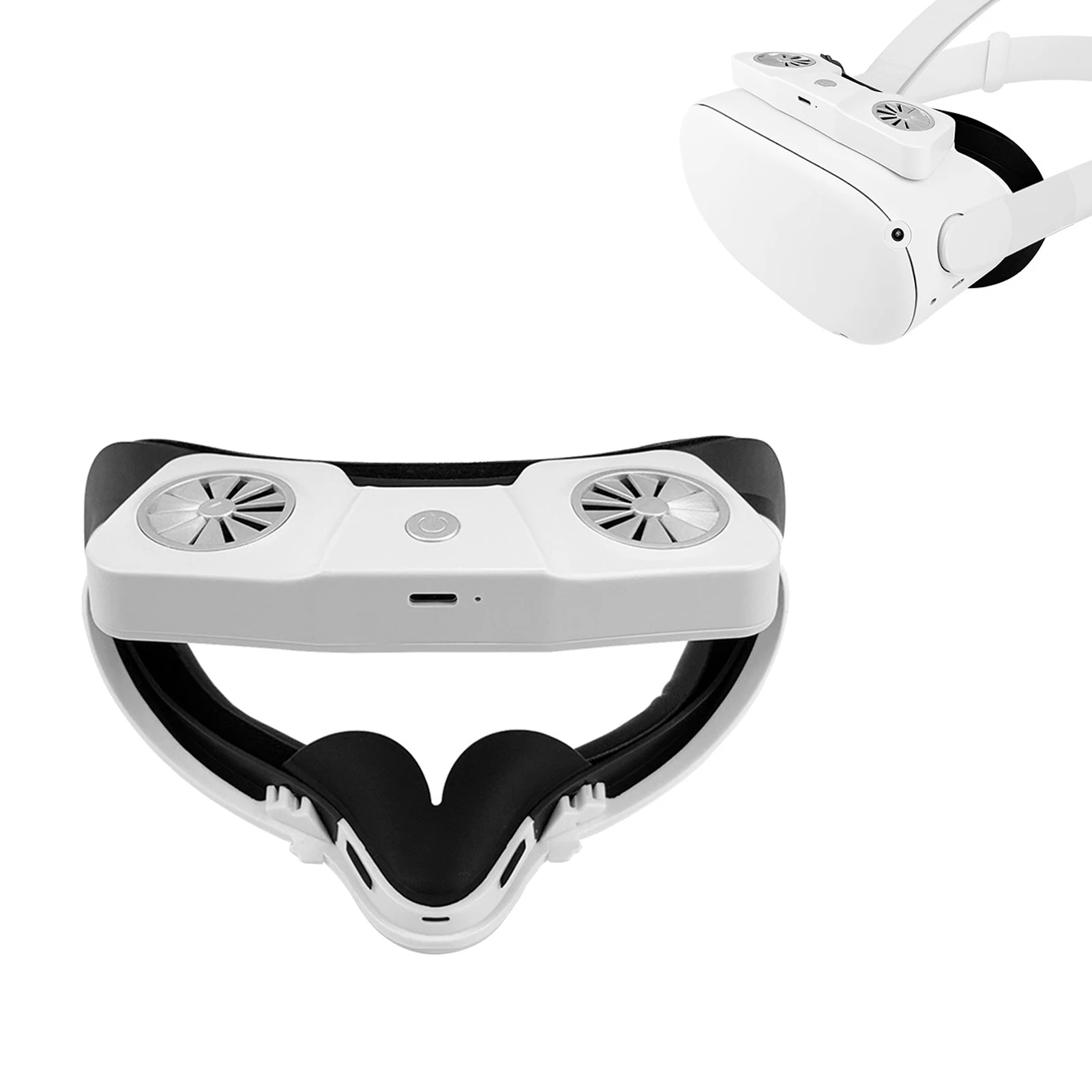 

ForOculus 2 активная циркуляция воздуха, охлаждающий вентилятор, интерфейс для лица с защитной крышкой для объектива, мягкая подушка для лица
