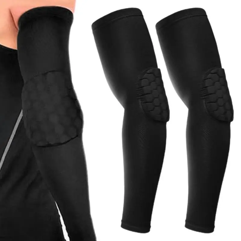 

1 Pair Arm Sleeve Armband Elbow Support Basketball Arm Sleeve Breathable Football Safety Sport Elbow Pad Brace Protector