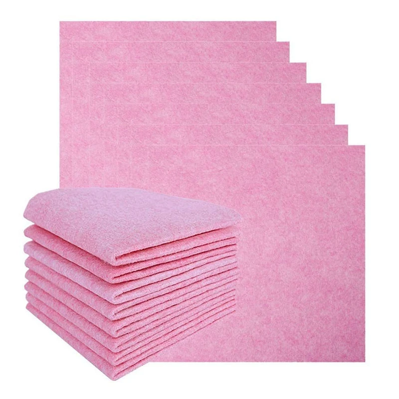 

20Pcs Kitchen Cleaning Cloth Anti-Grease Rags Coconut Shell Absorbent Dishcloth Microfiber Wipe Table Towel For Kitchen