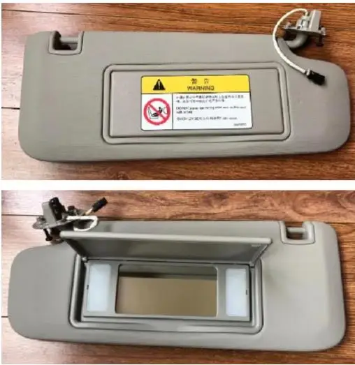 Внутренний солнцезащитный козырек с зеркалом и лампой передний в сборе для Chevrolet