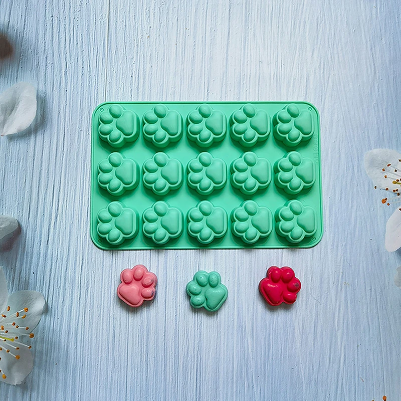 Силиконовая форма с 15 отверстиями для кошек и собак