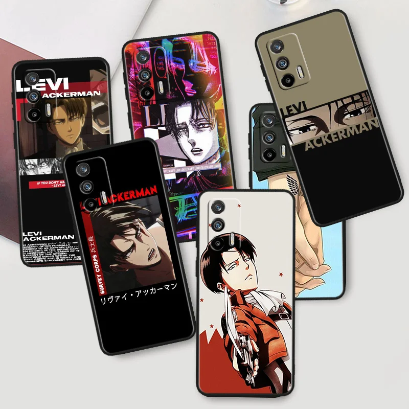 

Attack on Titan animation Phone Case For OPPO Realme Q5i Q5 Q3S 10 9i 8i 7i 6 5 Narzo 50i 50A 50 30 Pro Plus Black Cover
