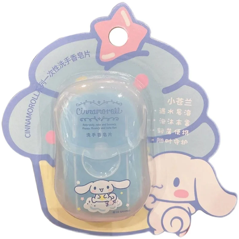

Kawaii Sanriod Kuromi Cinnamoroll Disposable Hand Washing Soap Tablets Are Portable, Mild, Pleasant Smelling and Pollution-Free