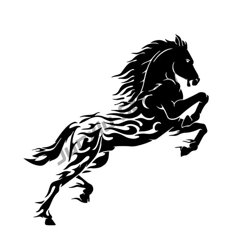 

lifelike Horse Decoration Body Of Car Pattern Car Sticker Vinyl Decal Rearview Mirror Windshield Engine Cover Decor KK16*15cm