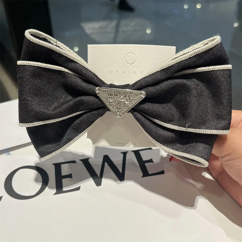 

Hairpin Polka Dot Fabric Bow Top Clip Hair Accessories Hairpin